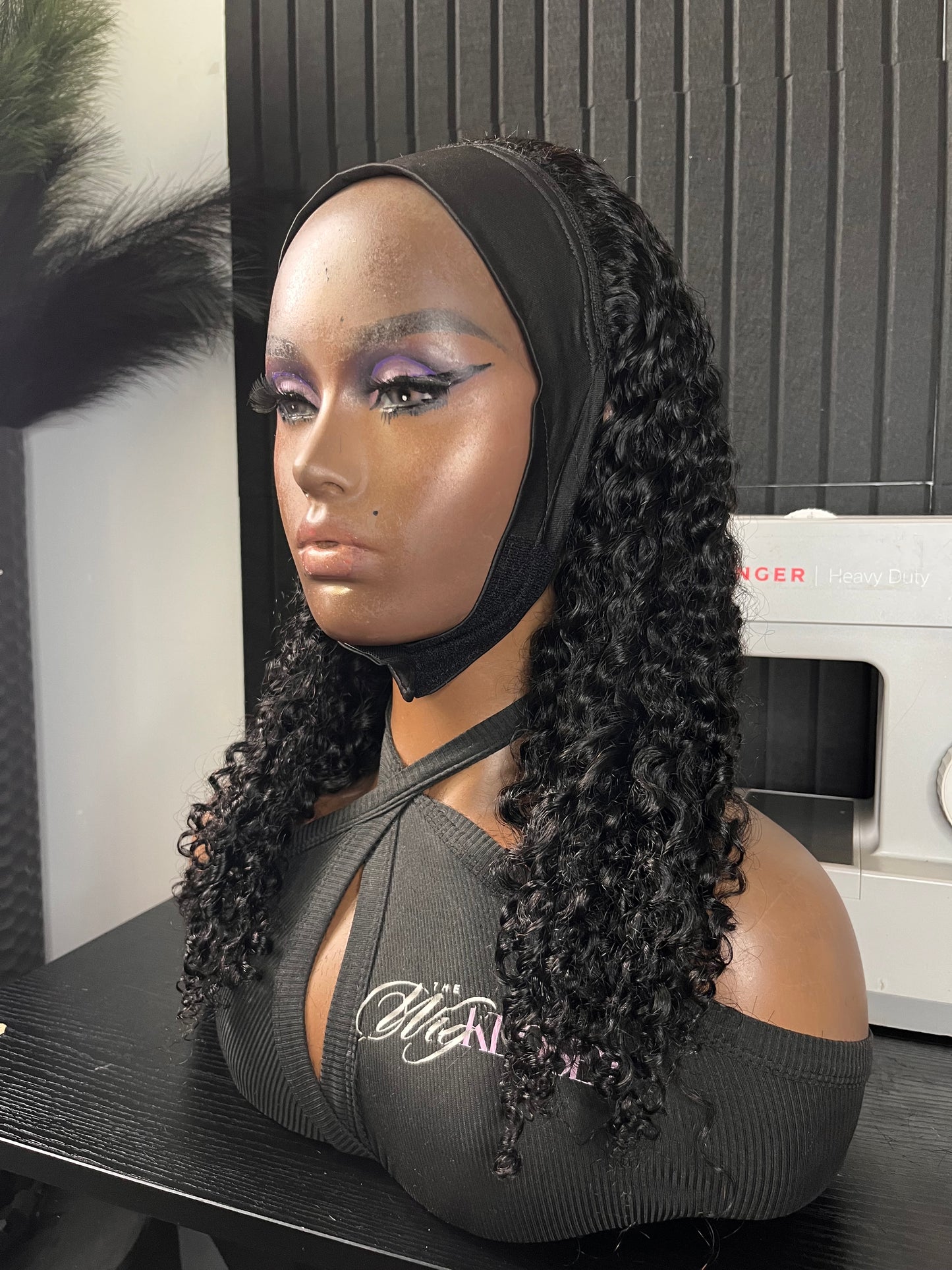 Miami Curly Head Band Wig (Ready 2 Ship)