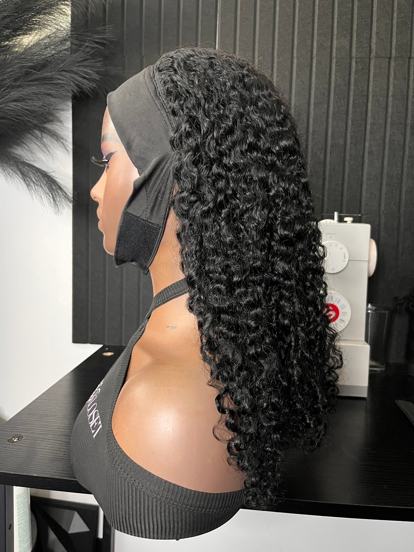 Miami Curly Head Band Wig (Ready 2 Ship)