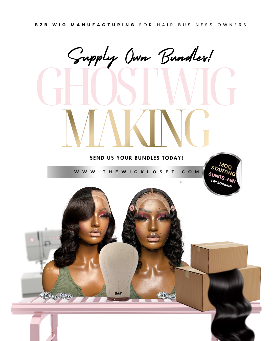 Ghost Wig Making Service (B2B Construction)